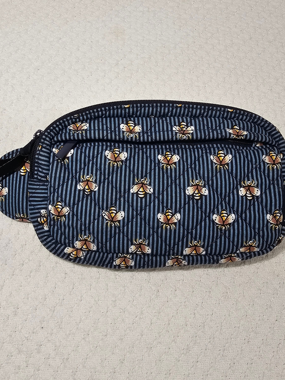 Vera Bradley Navy Bees Mini Belt Bag